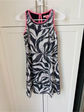 Lilly Pulitzer sequin covered dress in a size 0, pink zebra shift